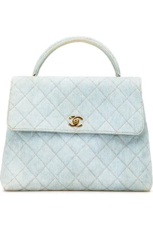 CHANEL Bolso de mano vaquero Kelly con asa en la parte superior 1996-1997