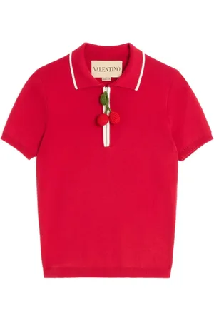 VALENTINO GARAVANI Polo con charm Cherry
