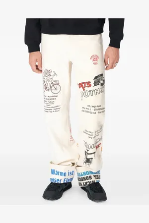 Marine Serre Pantalones de algodón