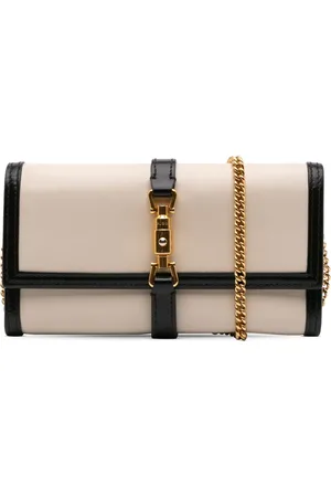 Gucci Bandolera Jackie 1961 de piel de becerro bicolor con correa de cadena 2000-2015