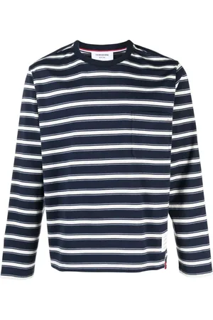 Thom Browne Camiseta a rayas estampadas