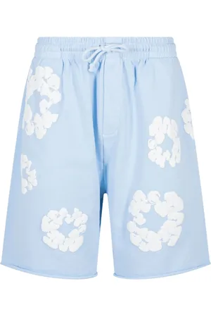 DENIM TEARS Pantalones cortos de deporte The Cotton Wreath "Powder Blue"