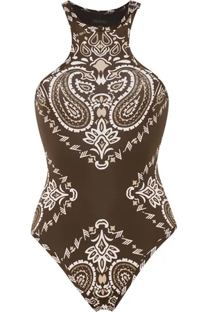 The Attico Bañador con estampado bandana