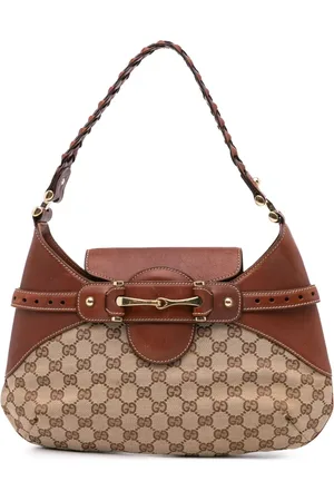 Gucci Bolso de mano Horsebit con lona GG 2000-2015