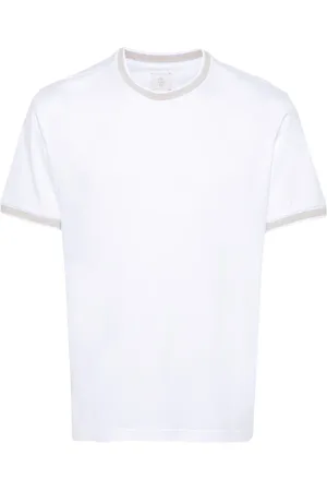 ELEVENTY Camiseta con borde a rayas