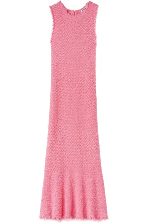 Jil Sander Vestido largo bordado