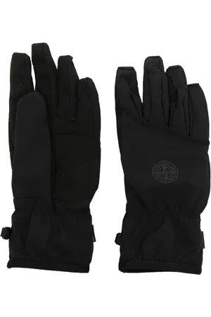 Stone Island Guantes con logo bordado