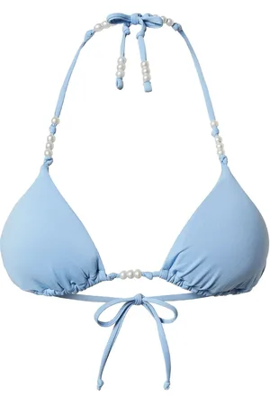 Twin-Set Top de bikini con diseño triangular