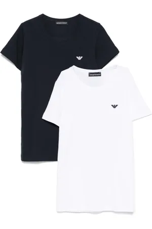 Emporio Armani Set de dos camisetas con logo bordado