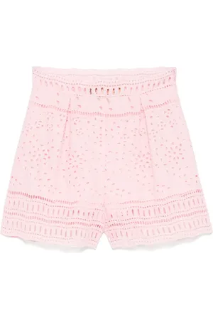 ERMANNO SCERVINO Pantalones cortos con bordado inglés