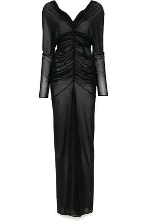 Atlein Vestido midi fruncido