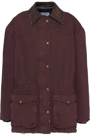 Prada Chaqueta de lona con botones