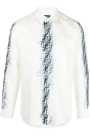 Fendi Camisa con monograma estampado