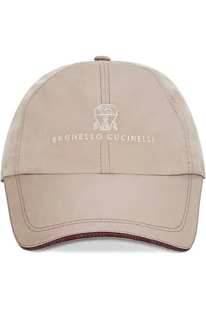 Brunello Cucinelli Gorra con logo bordado