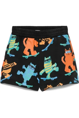 Stella McCartney Bermudas con gatos estampados