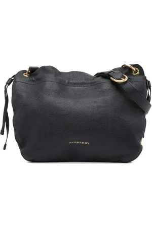 Burberry Bandolera Small Leather and House Check Canvas Bingley 2000-2017