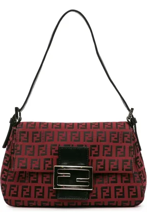 Fendi Bolso de hombro Mamma Forever mini de lona con motivo del monograma Zucchino 2000-2024
