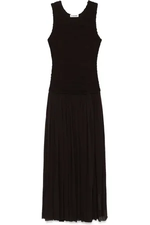 Jil Sander Vestido largo plisado