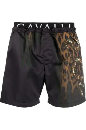 Roberto Cavalli Bañador con estampado de leopardo