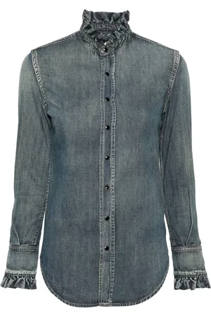Saint Laurent Camisa vaquera de manga larga