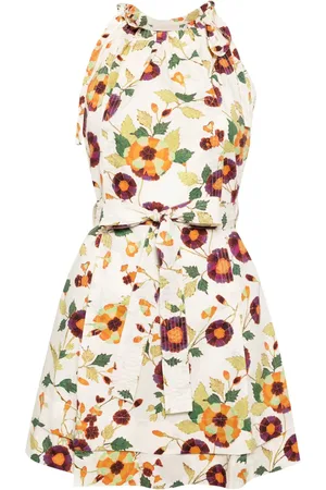 ULLA JOHNSON Vestido corto con estampado floral