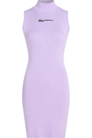 Karl Lagerfeld Vestido con cuello alzado