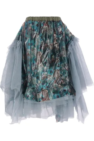 Comme des Garçons Falda estampada asimétrica