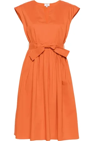 Woolrich Vestido midi con cuello en V