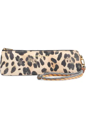 Bimba y Lola Estuche de maquillaje con estampado de leopardo