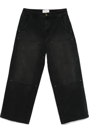 Untitled Artworks Pantalones con rodilla doble