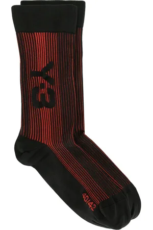 Y-3 Calcetines de canalé con logo