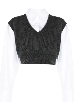Alexander Wang Chaleco de punto a capas