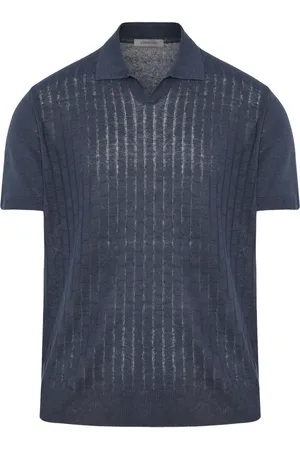 corneliani Polo texturizado de manga corta