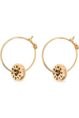 Bimba y Lola Pendientes de aro con logo grabado