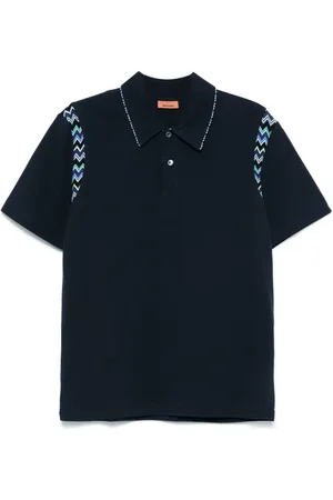 Missoni Polo con ribete en zigzag