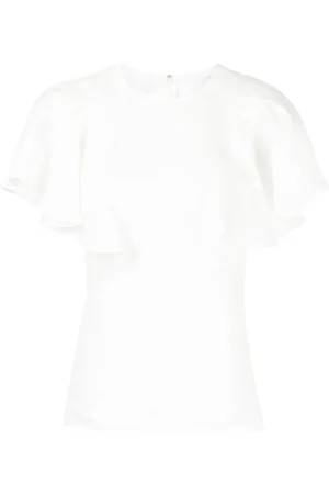 Chloé Top con mangas onduladas