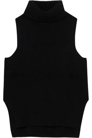 Brooks Brothers Top de canalé sin mangas