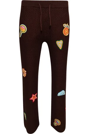 Casablanca Pantalones con detalle de parche