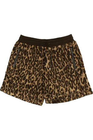 AMIRI Bermudas con motivo de leopardo