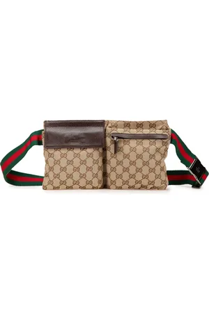 Gucci Riñonera Web Double Pocket con estampado GG clásico 2000-2015