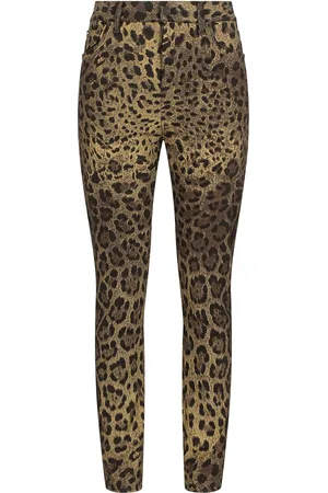 Dolce & Gabbana Vaqueros skinny con estampado de leopardo
