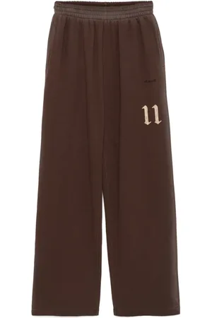 We11 Done Pantalones de chándal con logo bordado