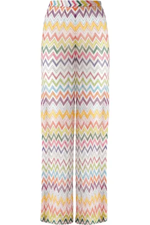 Missoni Pantalones con motivo en zigzag