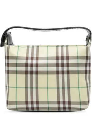 Burberry Bolso de mano House Check mini de lona revestida 2000-2017