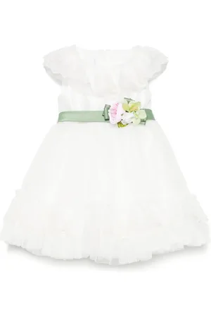 COLORICHIARI Vestido con apliques florales