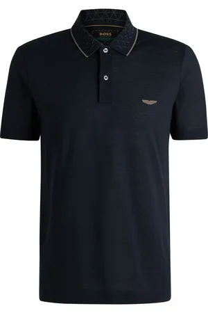 HUGO BOSS Polo con parche del logo de x Aston Martin