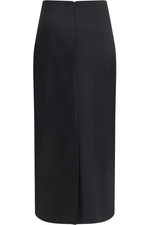 LARDINI Falda midi de lana virgen