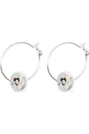 Bimba y Lola Pendientes de aro con forma de corazón