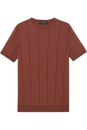 Brooks Brothers Camiseta de algodón en canalé