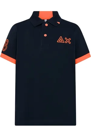 sun68 Polo con diseño de algodón stretch